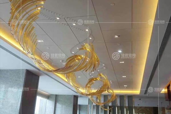 天津供应酒店水晶灯生产厂家